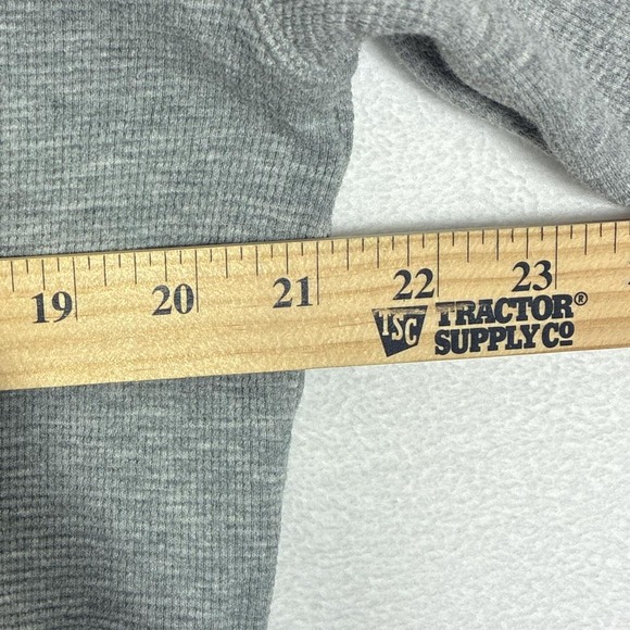 Grey Polo Ralph Lauren thermal waffle sweatshirt men's Lg - Picture 5 of 5